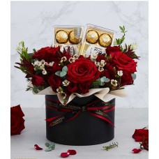 Ferrero Rocher With Rose Gift Box