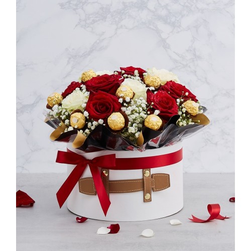 Chocolate & Flowers Gift Box