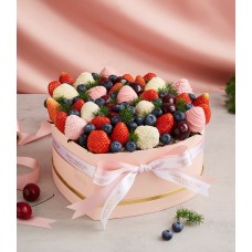 Chocolate Covered Strawberries & Mixed Berry Heart Gift Box