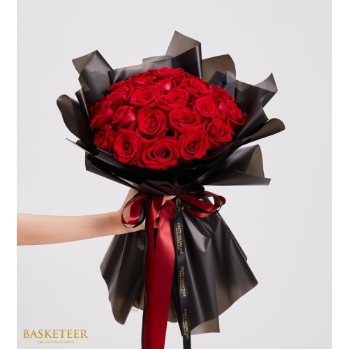 Love's Red Explorer Roses Bouquet
