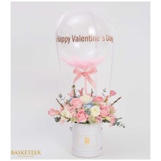 Sweet Balloon Roses Box