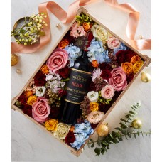 Vivid Blooms & Red Wine Harmony Box