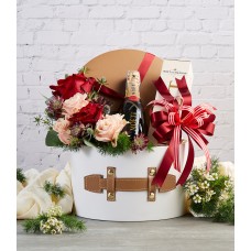 Champagne and Flowers Gift Box