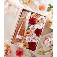 Rose Wine & Romantic Roses Box Set