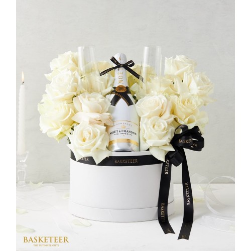 Chic White Playa Roses Affair for Valentine's Day