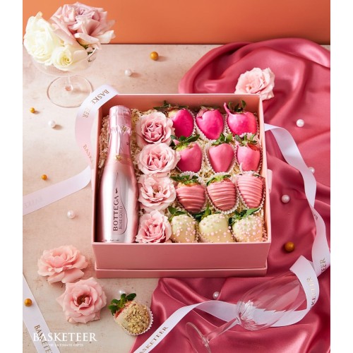 Sweet Wine & Strawberry Gift Box