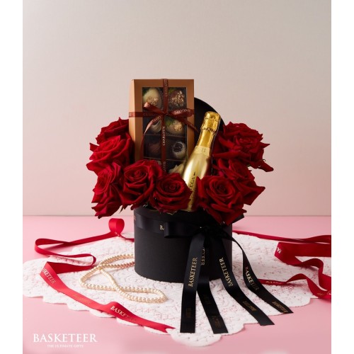 Love Elegance Wine and Roses Box
