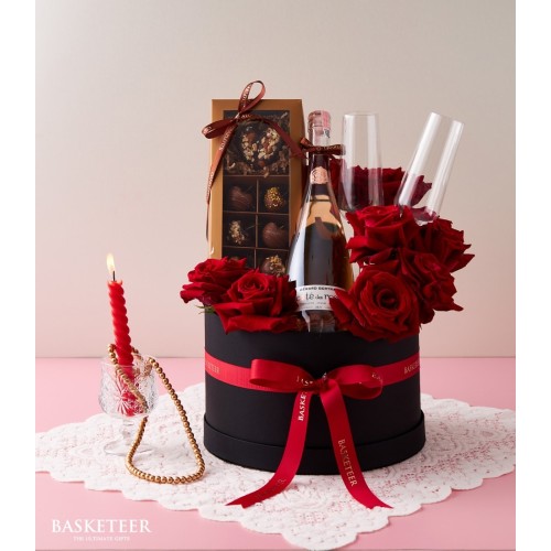 Royal Wine & Roses Gift Box