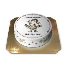 Sheepworld - I love you cake (Large (36 cm(25 Portions)))