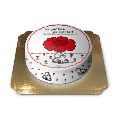 Sheepworld - I'll never give you away again-Cake (Large (36 cm(25 Portions)))