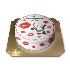 sheepworld birthday kiss cake (Large (25 Serving))