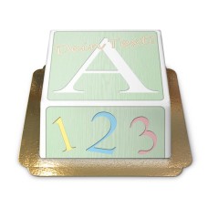 Children's toy chest cake (green)