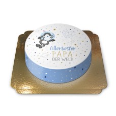 Sheepworld - Best Dad in the World Cake (Large ((36 cm) 25 slices))