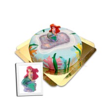 Ariel on coral cake