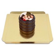 Baumkuchen dark chocolate with photo (1 piece)