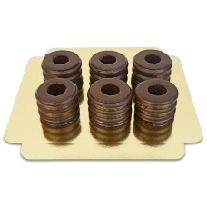 Set of 6 Baumkuchen Dark Chocolate