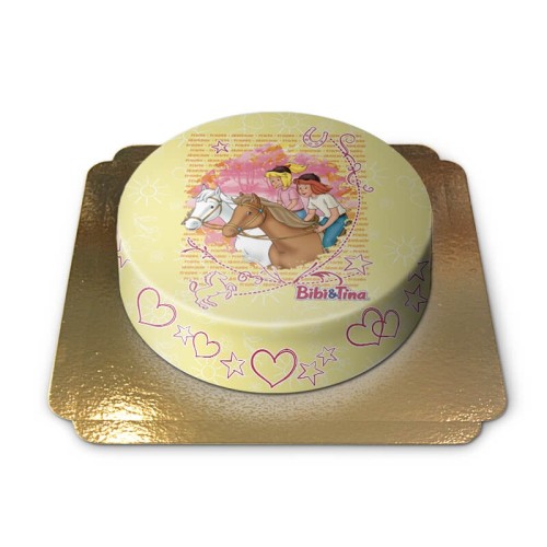 Horseback ride with Bibi & Tina cake (Small (6 Servings))