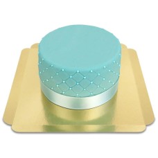 Blue Deluxe Cake - double height (Small (18 cm(12 servings)))