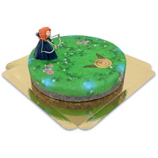 Merida figure on target cake