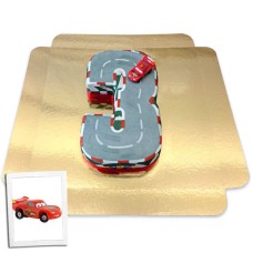 Car's Number Cake #3