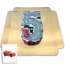 Car's Number Cake #5