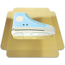 Blue sneaker cake