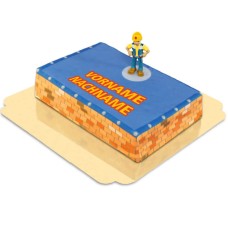 Bob the builder on construction site cake