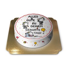 sheepworld birthday cake (Large (25 Serving))