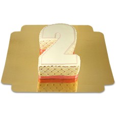 Deluxe number cake, different colors
