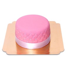 Pink deluxe cake - double height (Medium (24 Servings))