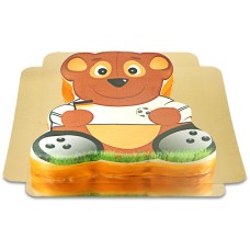 Soccer Teddy Cake