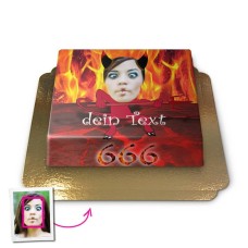 Devil, Face-Cake (Medium (25 × 17 cm(12 Shares)))