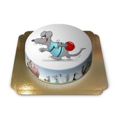 The Bowling Mouse - Uli Stein (Large ((36 cm) 25 slices))