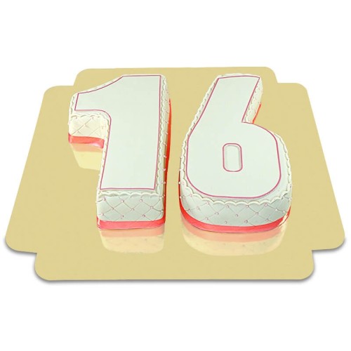 Double deluxe number cake, different colors