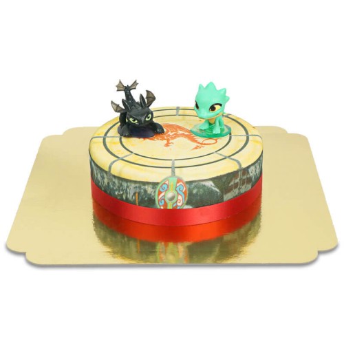 Dragons on a tier cake (Small (6 Servings))