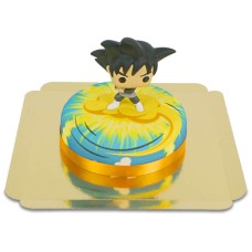 Goku Black from Dragon Ball on Nimbus cake (Small (6 Servings))