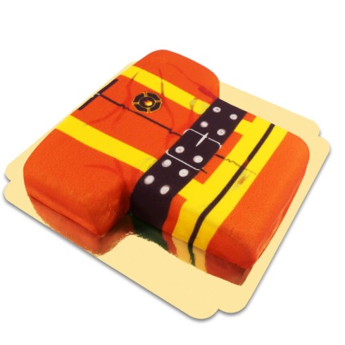 Fireman cake (Medium ((25x17 cm) 16 parts))