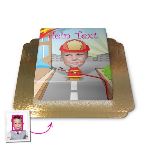 Firefighters, face cake (Medium (12 Servings))