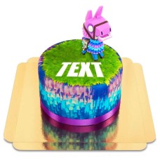 Fortnite llama on cake (Medium (24 Servings))