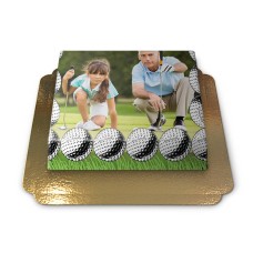 Photo cake in golf design (Small ((20x14 cm) 6 parts))