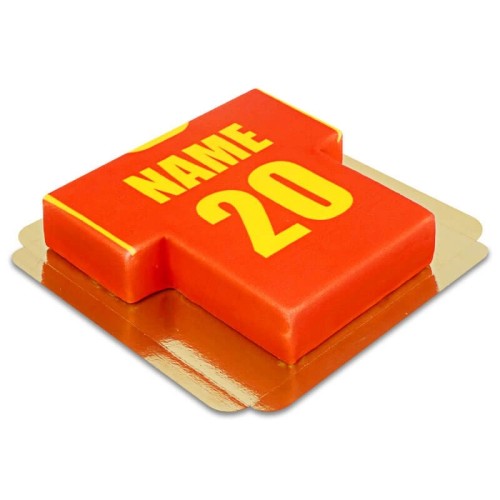 Football jersey cake, plain - various colors (Medium ((25x17 cm) 16 parts))