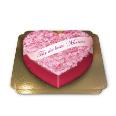 For the best heart-shaped mom cake (Medium ((25×24 cm)10 servings))
