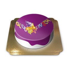 Gelini Cake - Purple Congratulations (Large (25 Serving))
