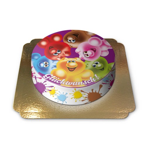 Gelini cake - colorful congratulations (Small (6 Servings))