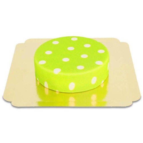 Green with white dots (Small (18 cm(6 servings)))