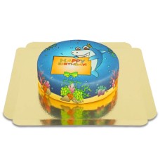shark birthday cake (Large (25 Serving))