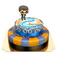 Harry Potter on 2 Tier Raven Cake