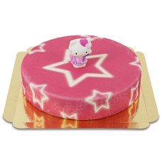 Hello Kitty on star cake