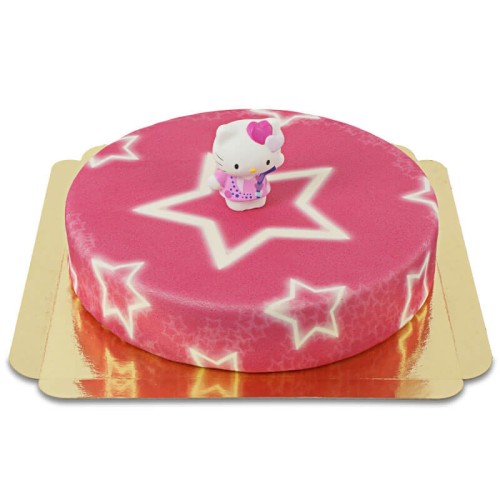 Hello Kitty on star cake