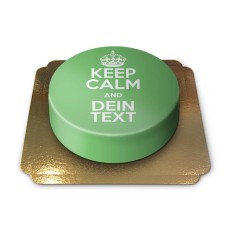 Keep Calm and.. cake, green (Large (25 Serving))
